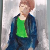 Jean Burkhalter - Portraits of Children gouache on paper - 1940 - direct workshop
