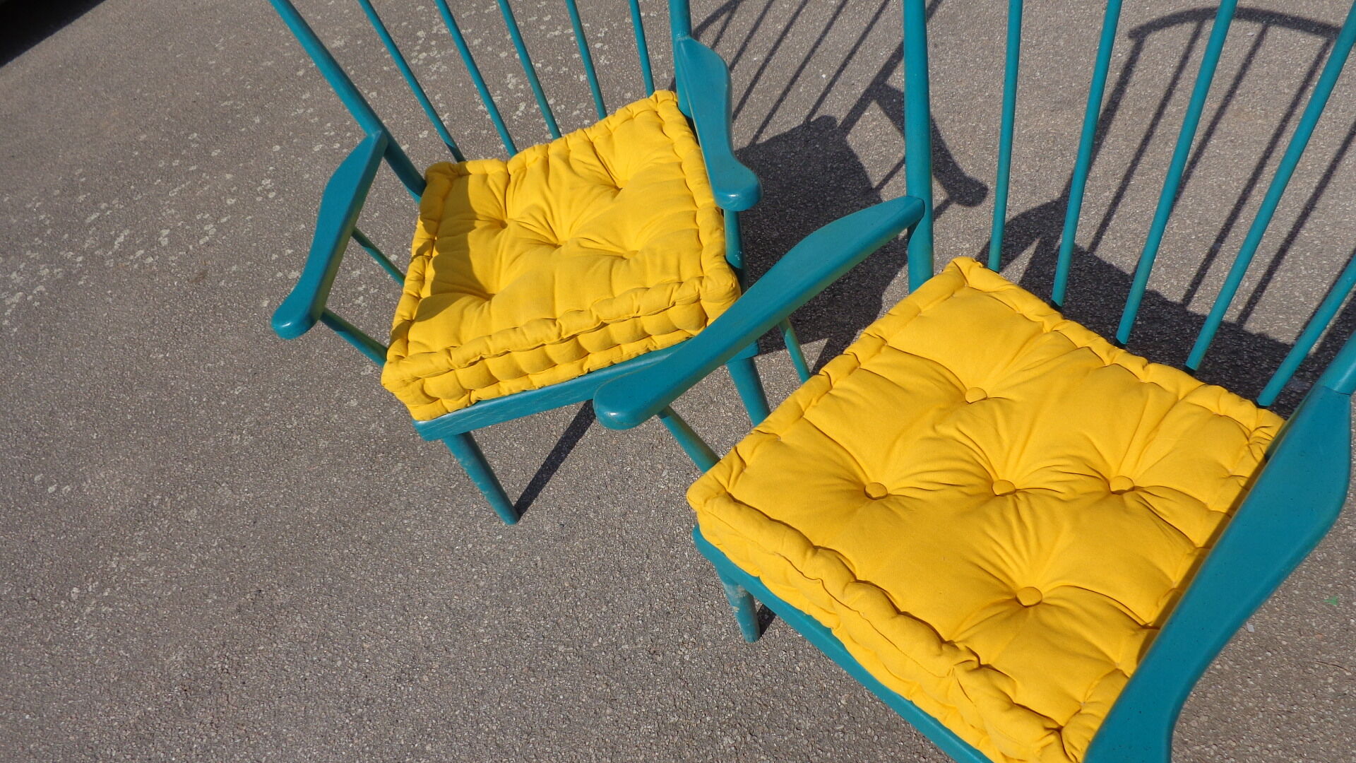 Pair of Baumann fan armchairs