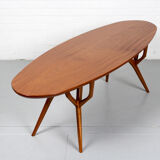 Mid century style mahogany coffee table