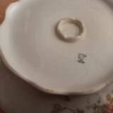Limoges porcelain salad bowl rooster brand jbt & cie 1910 rose stems
