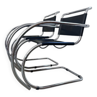 MR20 cantilever chairs, Mies van der Rohe, Fasem, 1970s