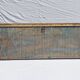Teak coat rack with 10 double cast iron hooks