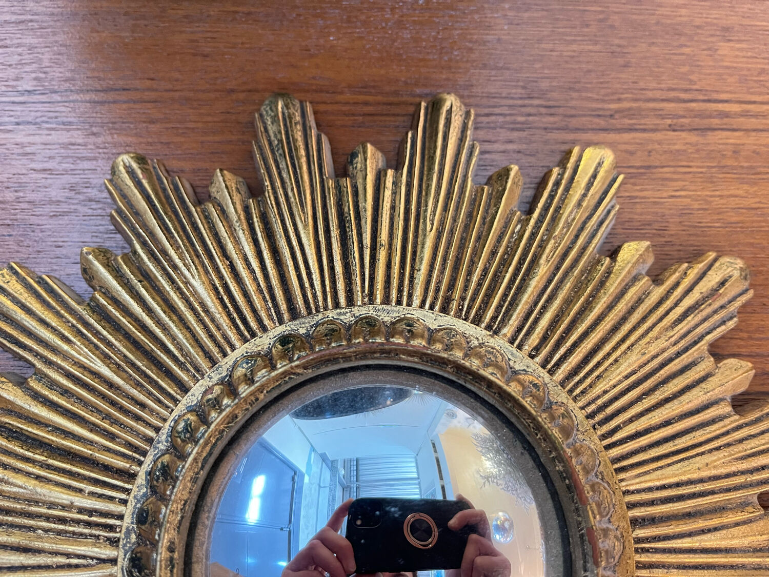 Golden witch mirror 25cm