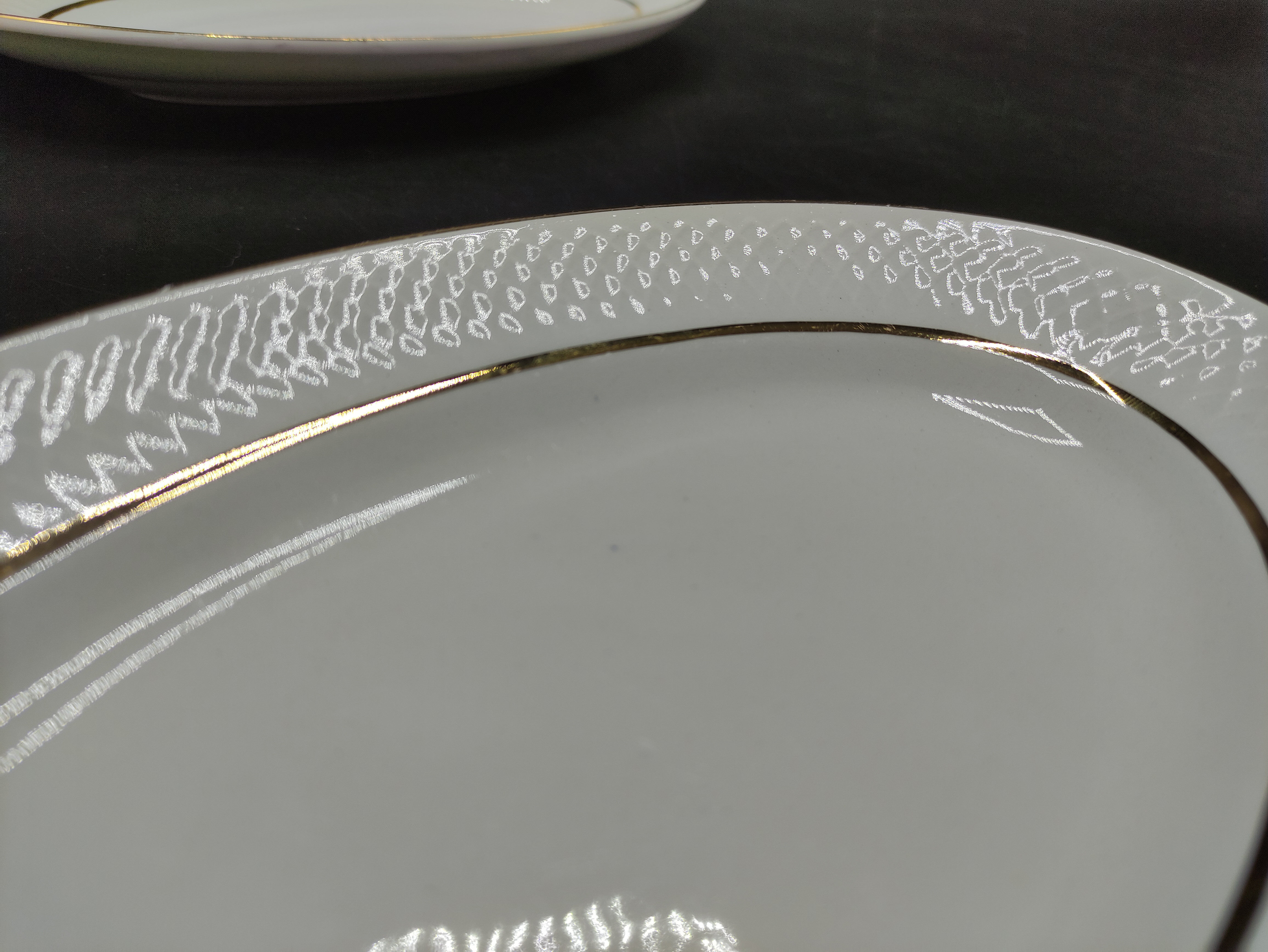 2 raviers Orchies - Moulin des Loups - White and gold