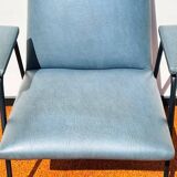 Pair of armchairs model Robert by Pierre Guariche for Meurop. Vintage 60s.