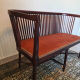 Napoleon bench in velvet 2 seats