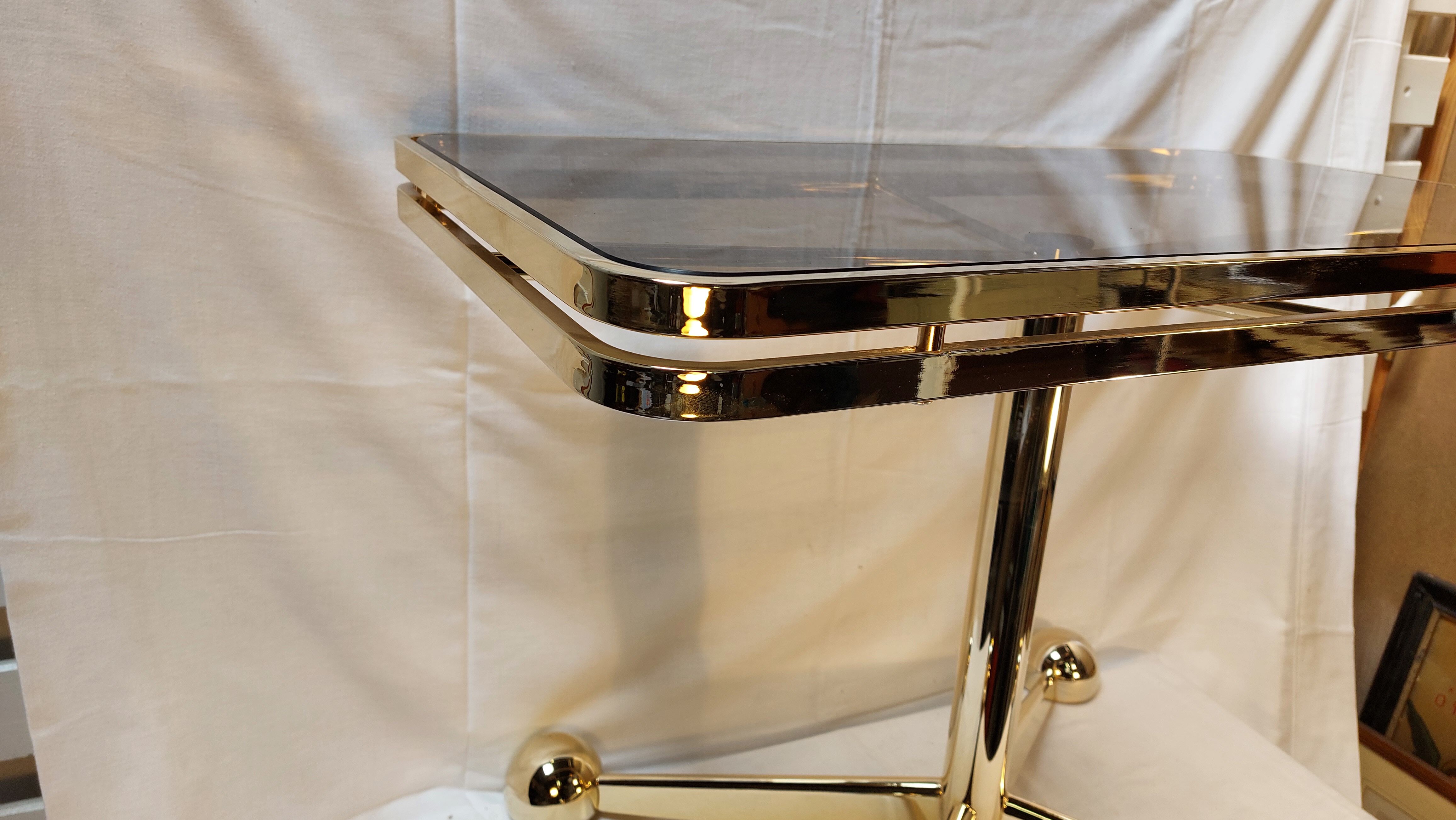 Italian vintage rolling side table - Arredamenti Allegri Parma