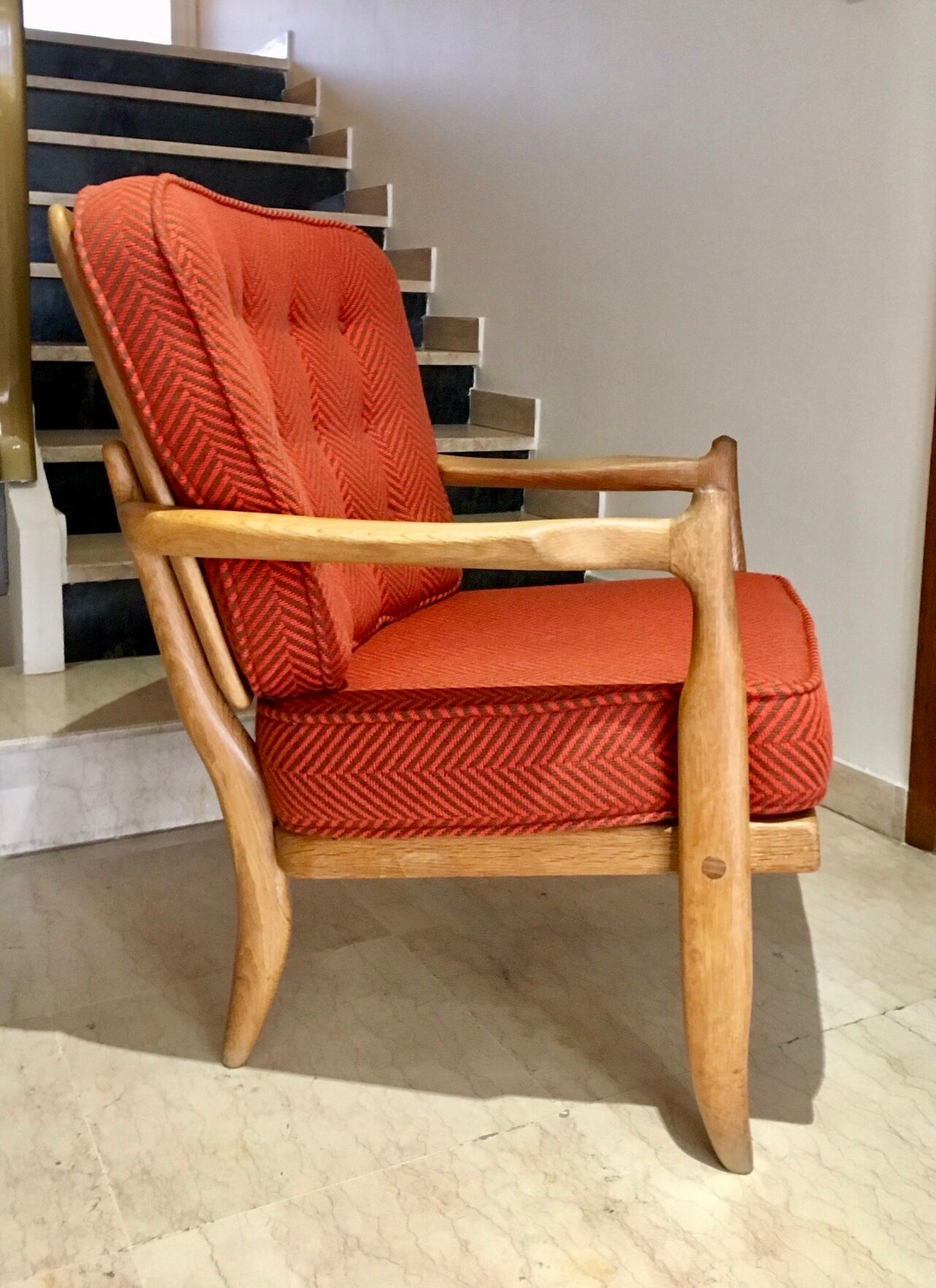 Armchair model José by Guillerme and Chambron 1970