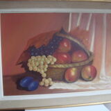 painting on canva, fruits