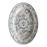 Vintage blue and white ceramic oval dish