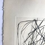 Emile gilioli (after), untitled, c. 1990. original engraving with stamp