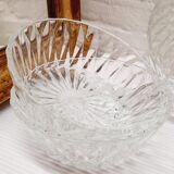 Set 6 cups chiseled glass