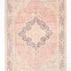 5x7 Peach Red Oriental Persian Rug, Living Room Rug, 144x216Cm