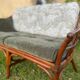 2-seater rattan bench