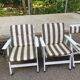 Vintage garden furniture set EMU Italy - 2 armchairs + 2 folding chairs