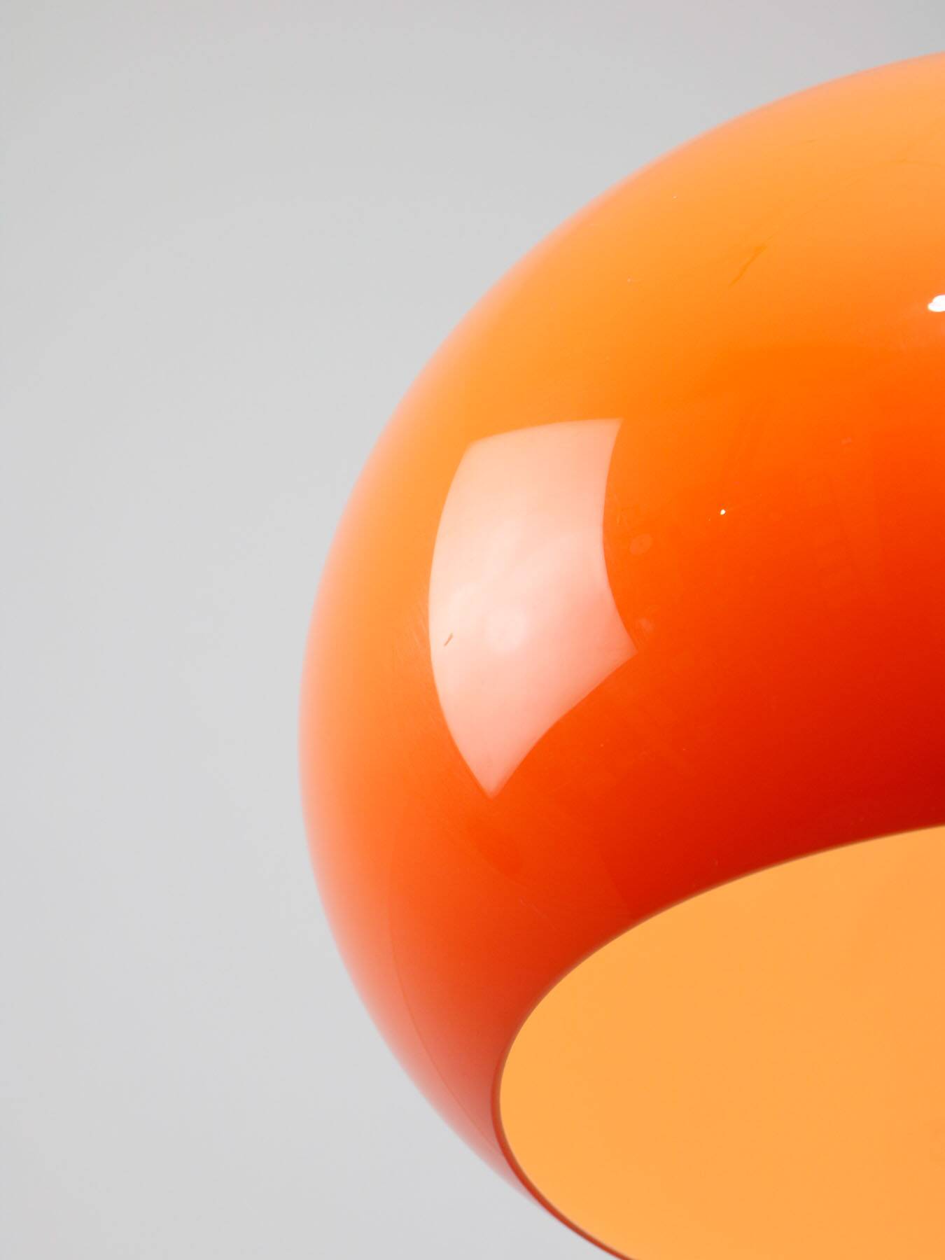 Space Age Orange Jolly Pendant Lamp from Guzzini, 1960s