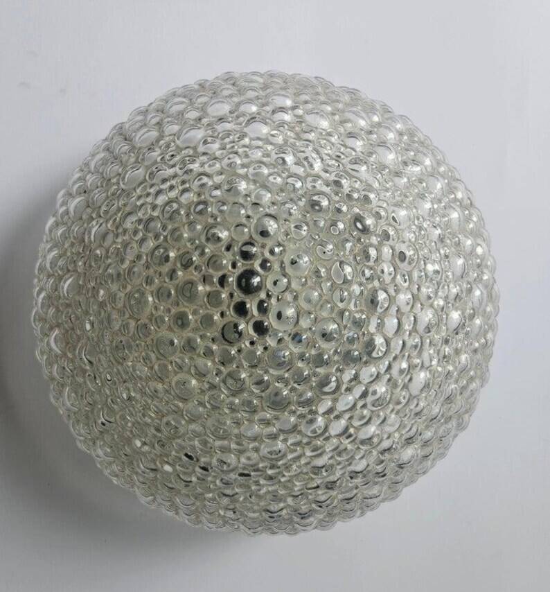 Rare Midcentury Bubble Flush Mount Limburg, Germany, 1970s