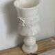 Vintage lamp in sculpted alabaster - flower shape