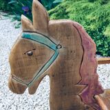 Child rocking horse wooden