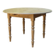 Table ronde rénovations avec 3 rallonges
