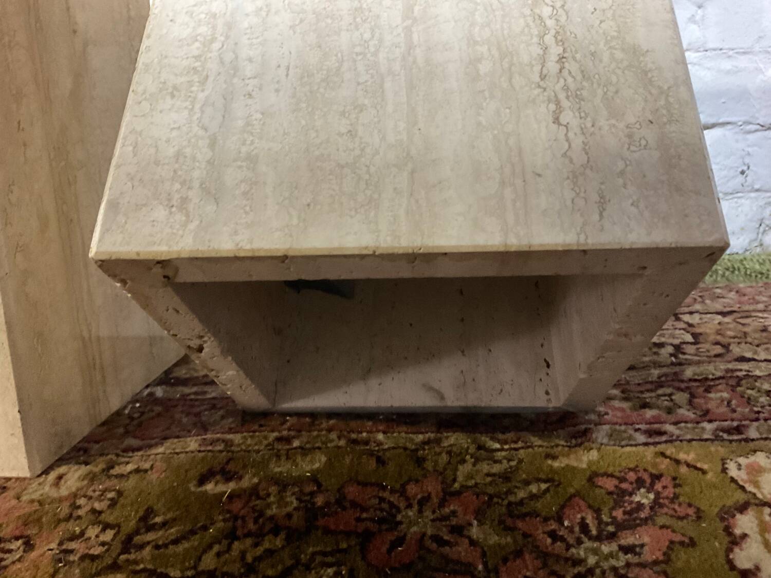 Travertine coffee table from the 70s