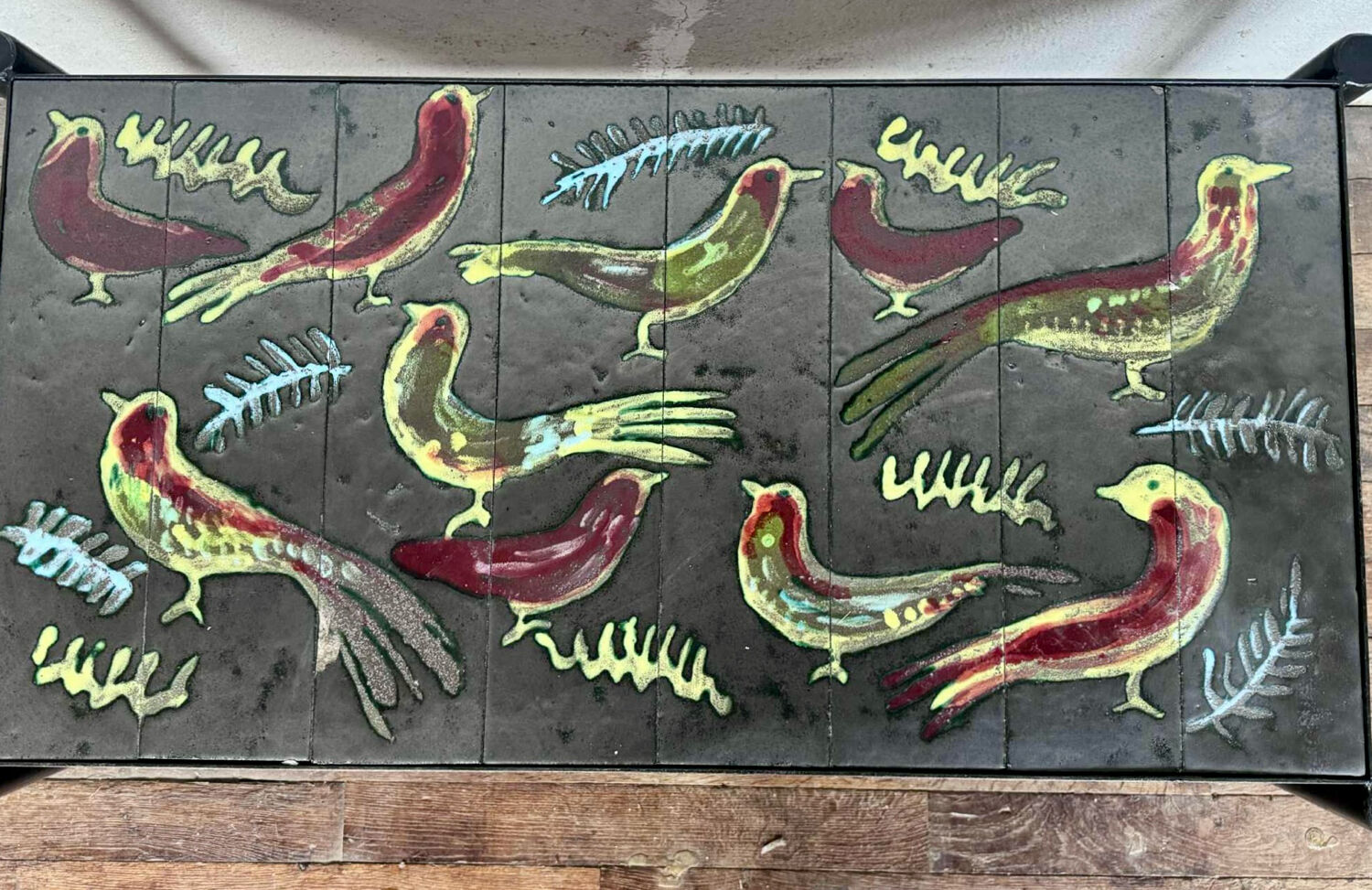 Jacques adnet and guidette carbonnel coffee table 1950