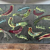 Jacques adnet and guidette carbonnel coffee table 1950