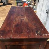 Old rustic farmhouse cabinet in fruit wood