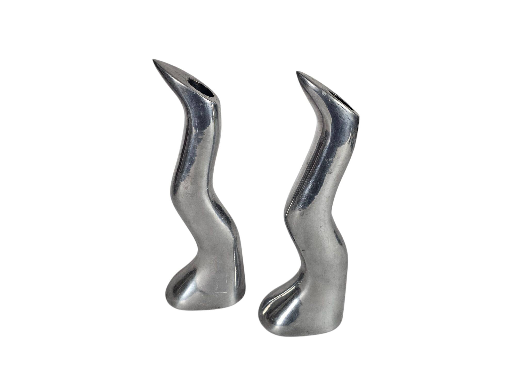 Ikea - design Anna Efverlund - Atomic - 2 bougeoirs 'Zig Zag'