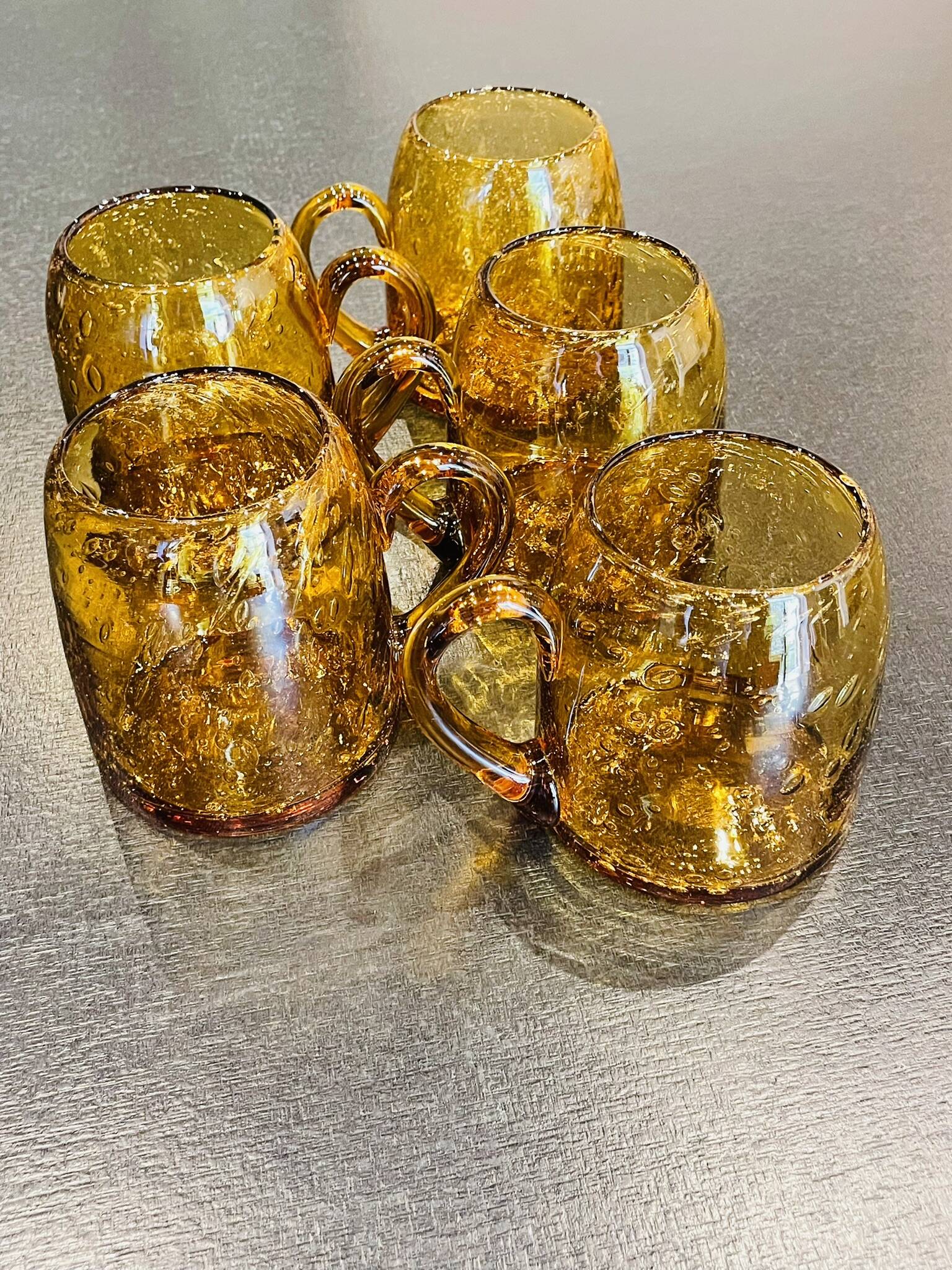 Set of 5 Biot beer glasses