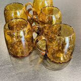 Set of 5 Biot beer glasses