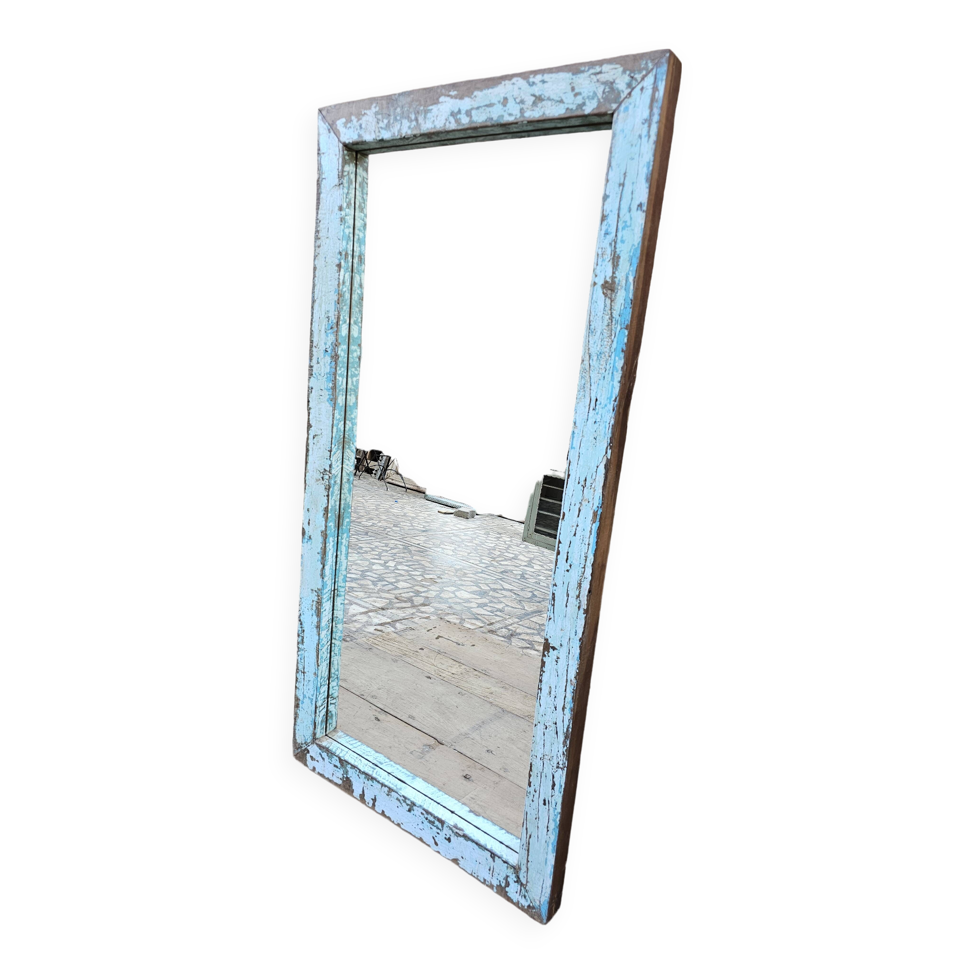 Teak mirror from Burma