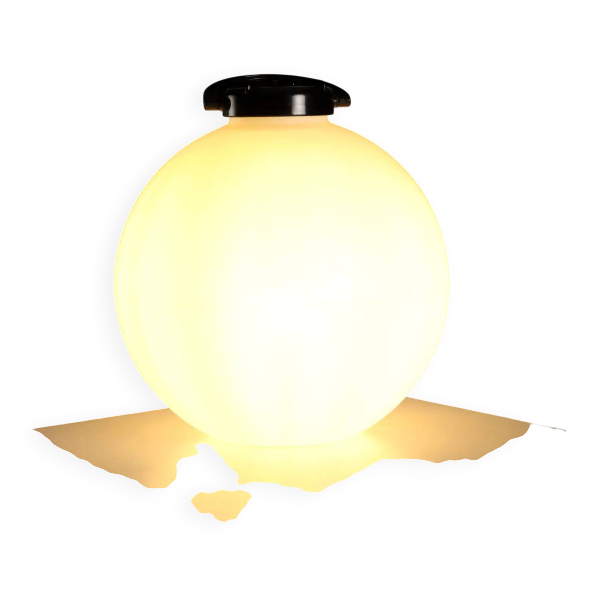 Vintage lamp Valenti Luce Tama Design Isao Hosoe in plastic from the 1970s.