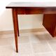 Vintage dark wood desk 50s 60s