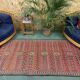 Vintage Moroccan Vegan Silk/Wool Berber Kilim 200x106 cm Kelim Rug