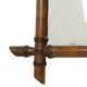 Antique French Wooden Faux Bamboo Mirror 52x39cm
