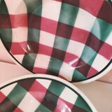 Set of 6 soup plates Faïencerie Nouvelle Givors from the 50s