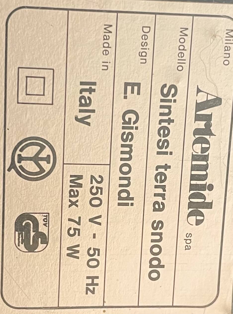 Metal floor lamp by Ernesto Gismondi for Artemide, 1970