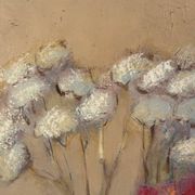 Bouquet of flowers, oil on wood panel, signed Vlad Tiberin.