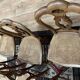 Suite de 6 chaises Louis Philippe en noyer et cannage