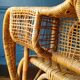 Rattan armchair in the style of Kay Fisker for R. Wengler. Danish work from the 1960s.