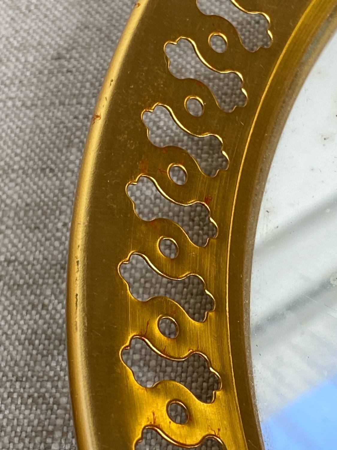 Oxydor mirrored tray, 1950s/60s