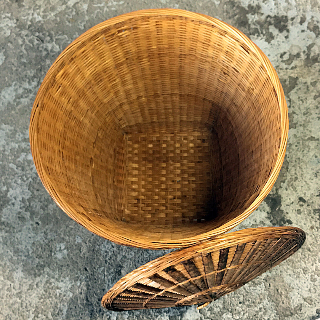 Bamboo laundry basket