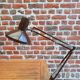 Lampe architecte Ledu marron 70's