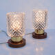 A pair of bedside lamps, brusel style, Pokrok Žilina, Czechoslovakia, 1960s