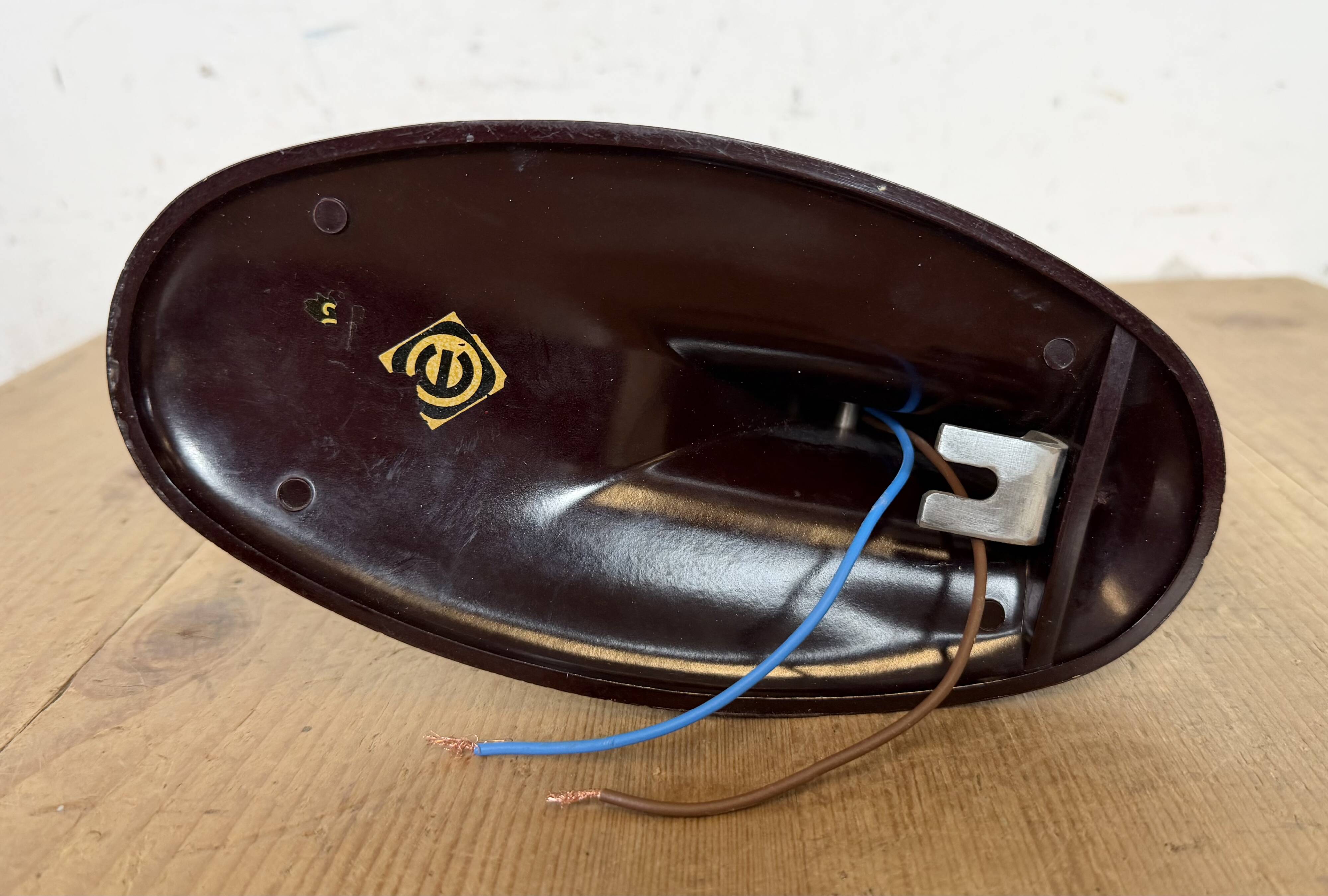 Vintage Midcentury Brown Bakelite Wall Light, 1950s