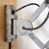 Applique murale industrielle grise à ciseaux, années 1960