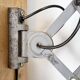 Industrial Grey Scissor Wall Lamp, 1960s