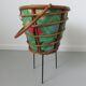 60s 70s rattan tripod worker