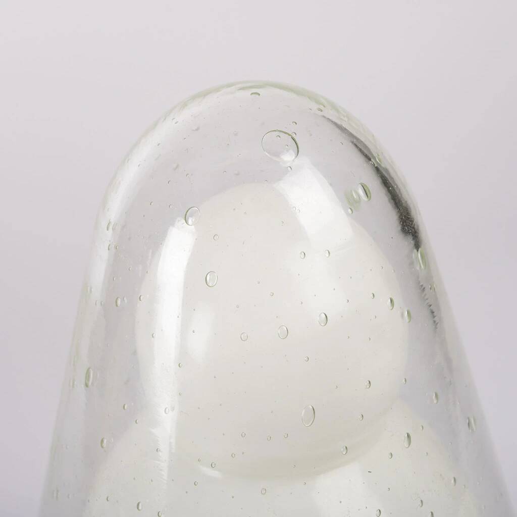 Original glass table lamp triplex opal